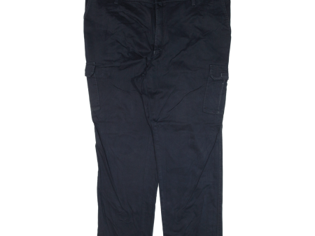 CLUB OF COMFORT Cargo Mens Trousers Blue Regular Straight W43 L28 Cheap