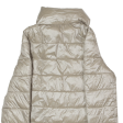 CALVIN KLEIN Womens Puffer Jacket Beige S Hot on Sale