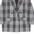 CHARLES VOGEL Womens Blazer Jacket Grey 90s Plaid UK 14 Supply