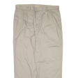 CAMEL Mens Trousers Beige Relaxed Straight W40 L30 Online Hot Sale