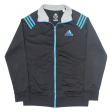 ADIDAS Boys Track Jacket Black L on Sale