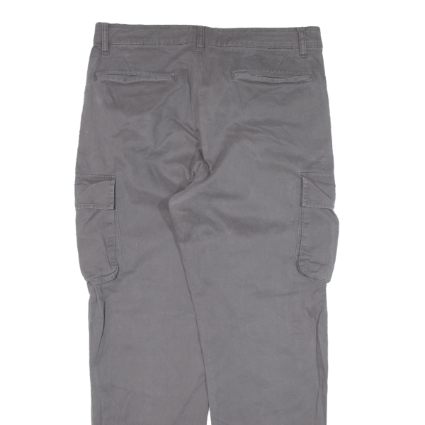 Cargo Womens Trousers Grey Regular Tapered W33 L28 on Sale