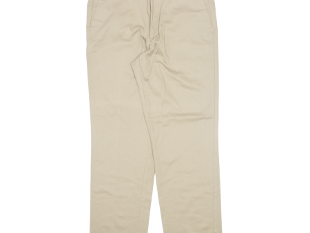 DOCKERS Khaki Mens Trousers Beige Regular Straight W36 L32 For Cheap