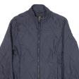 BARBOUR Winter Fulbourn Fleece Lined Womens Quilted Jacket Blue UK 10 Supply