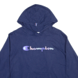 CHAMPION Womens Blue Hoodie L Cheap