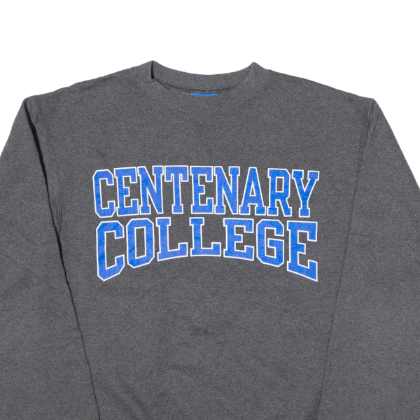 CHAMPION Centenary College Mens Sweatshirt Grey USA S Online Hot Sale