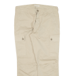 40WOFT Cargo Womens Trousers Beige Regular Tapered W30 L25 on Sale