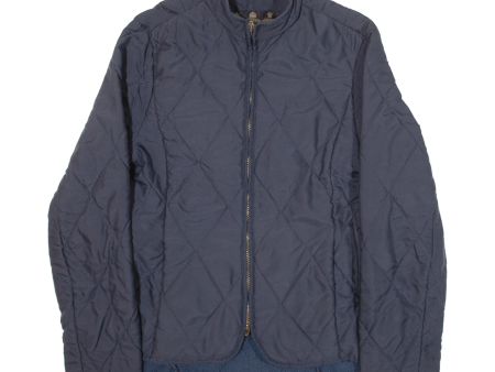 BARBOUR Winter Fulbourn Fleece Lined Womens Quilted Jacket Blue UK 10 Supply