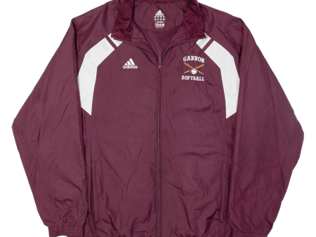 ADIDAS Gannon Softball Mens Shell Jacket Maroon USA S For Discount