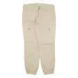 40WOFT Cargo Womens Trousers Beige Regular Tapered W30 L25 on Sale