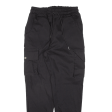 Cargo Womens Trousers Black Regular Tapered W26 L28 Fashion