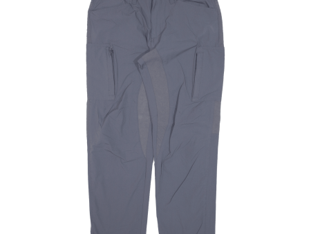 Cargo Mens Trousers Blue Regular Straight W33 L30 For Cheap