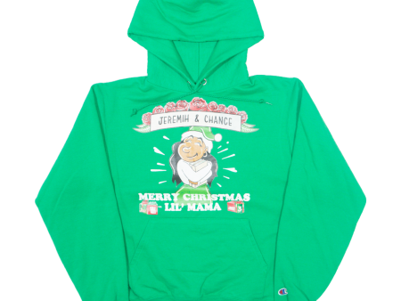 CHAMPION Jeremih & Chance Merry Christmas Womens Green Hoodie S Sale