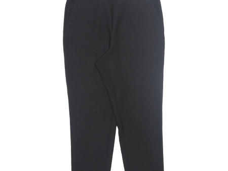 ZARA Womens Trousers Black Relaxed Tapered W34 L27 Hot on Sale