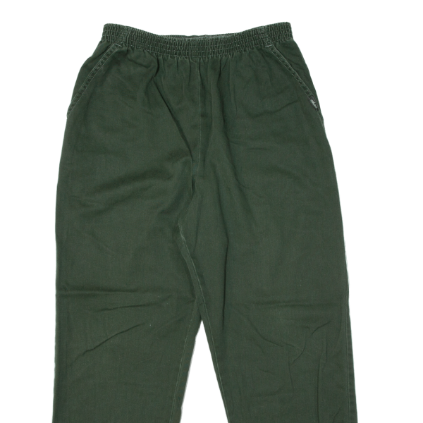 CHIC Womens Trousers Green Regular Tapered 90s W26 L27 Hot on Sale