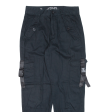 CLOCKHOUSE Cargo Womens Trousers Black Relaxed Tapered W27 L26 Online now