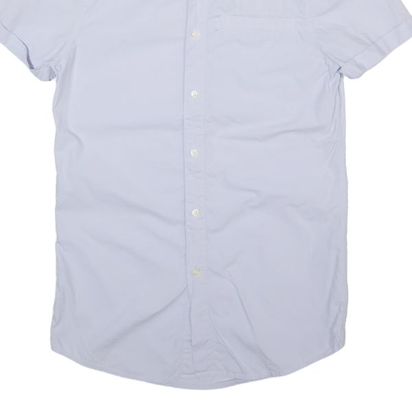 JACK WILLS Mens Plain Shirt Purple XS For Cheap