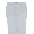 ZARA Check Womens Trousers Grey Regular Tapered W30 L27 on Sale