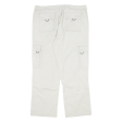 BPC COLLECTION Cargo Mens Trousers Cream Regular Straight W42 L31 For Cheap