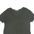 ALEXANDER WANG T-Shirt Green Short Sleeve Womens L Online Sale