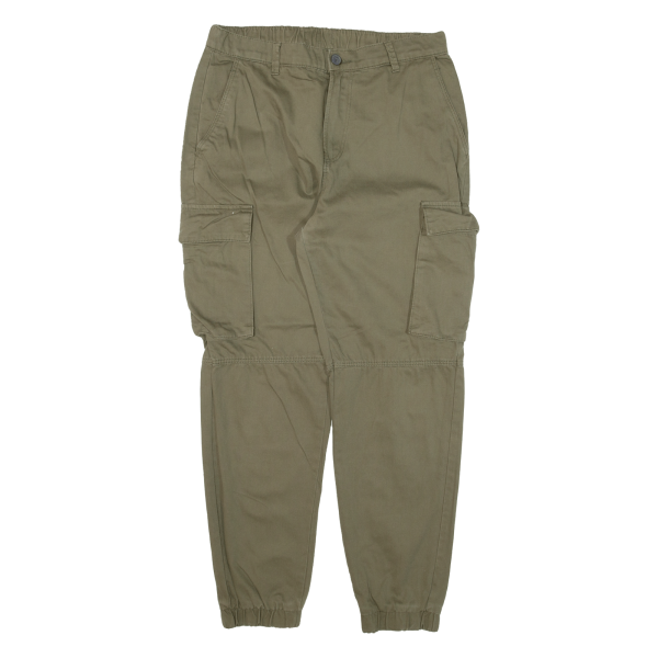 Cargo Womens Trousers Green Regular Tapered W30 L27 Online now