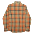 BARBADOS SHIRTS Slim Fit Mens Shirt Orange Check Long Sleeve S For Discount