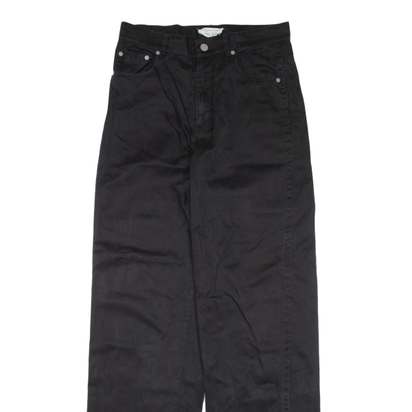 & OTHER STORIES Mens Trousers Black Loose Straight W28 L30 Online now