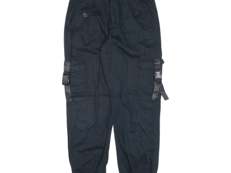 CLOCKHOUSE Cargo Womens Trousers Black Relaxed Tapered W27 L26 Online now