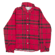 DICKIES Womens Lumberjack Jacket Red Flannel Plaid XL Fashion