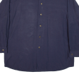 AMB Mens Plain Shirt Blue Viscose Long Sleeve XL Online Hot Sale