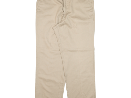 DOCKERS Mens Trousers Beige Classic Straight W36 L30 Discount