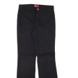 DICKIES Workwear Womens Trousers Black Regular Flared W26 L30 Discount