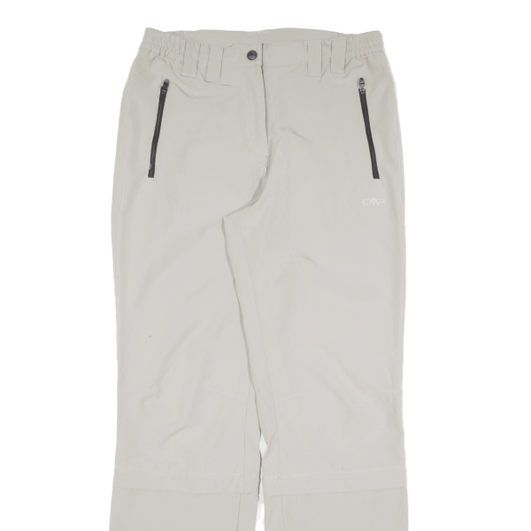 CMP Zip-off Womens Trousers Grey Regular Straight W29 L30 Hot on Sale