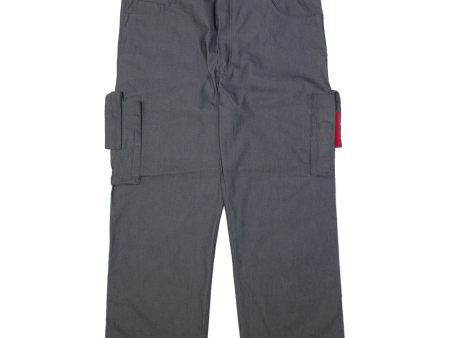 Workwear Utility Mens Trousers Grey Regular Straight W36 L27 Hot on Sale