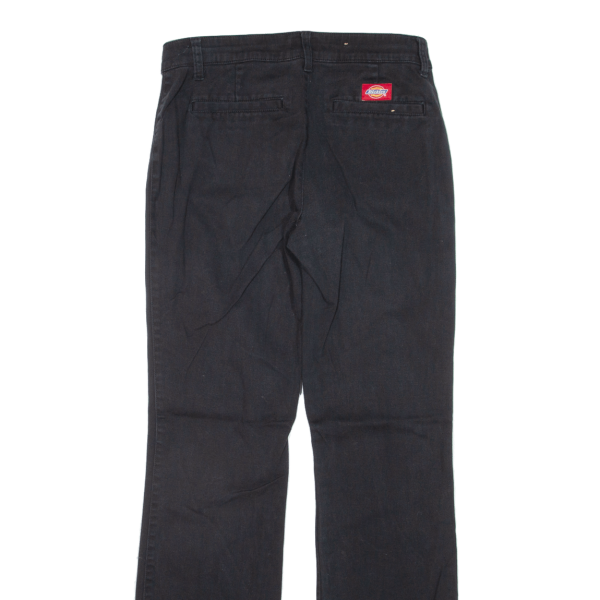 DICKIES Workwear Womens Trousers Black Regular Flared W26 L30 Discount