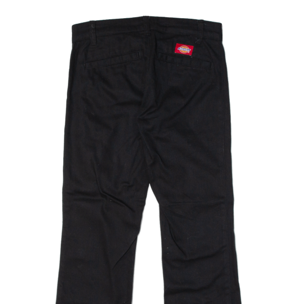 DICKIES Workwear Womens Trousers Black Slim Bootcut W28 L26 Hot on Sale