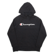 CHAMPION Mens Black Hoodie XS on Sale