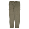 CHICOREE Cargo Womens Trousers Green Regular Tapered W33 L28 Online