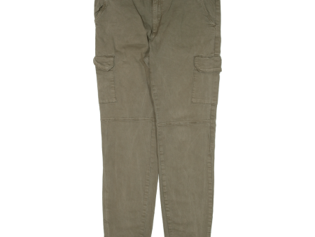 CHICOREE Cargo Womens Trousers Green Regular Tapered W33 L28 Online