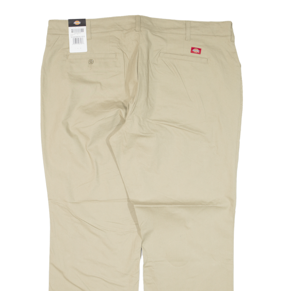 DICKIES Workwear Womens Trousers Beige Relaxed Straight W42 L30 Online Hot Sale