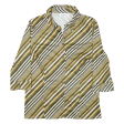 CANDA Womens Shirt Gold Striped UK 14 Sale