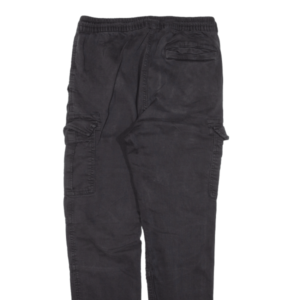 CLOCKHOUSE Cargo Womens Trousers Black Slim Tapered W28 L28 Fashion