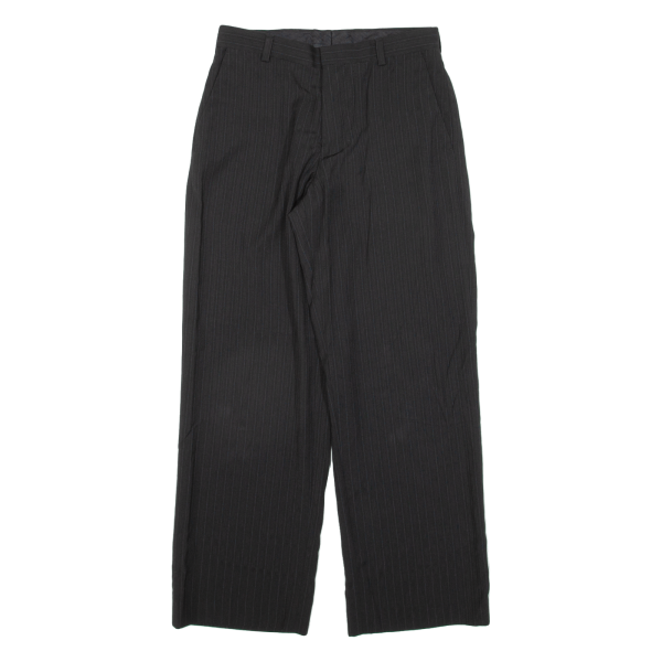 CALVIN KLEIN PinStripe Girls Trousers Black Loose Straight W26 L25 on Sale