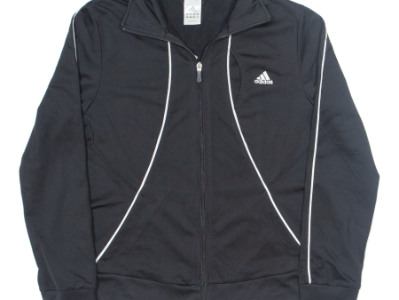 ADIDAS Girls Track Jacket Black L For Sale