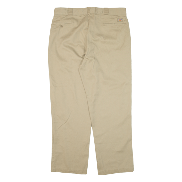 DICKIES Workwear Mens Trousers Beige Regular Straight W40 L31 For Discount