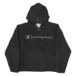 CHAMPION Fleece Womens Black Hoodie L For Discount