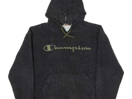 CHAMPION Fleece Womens Black Hoodie L For Discount