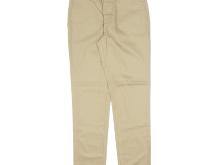 DOCKERS Flex Comfort Khaki Mens Trousers Beige Slim Tapered W30 L32 Cheap