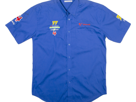 KUSTOM KIT Signed Mens Plain Shirt Blue M For Sale