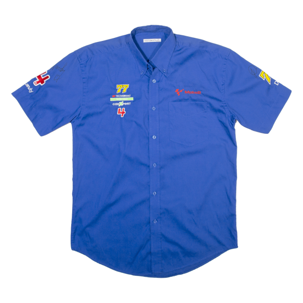 KUSTOM KIT Signed Mens Plain Shirt Blue M For Sale